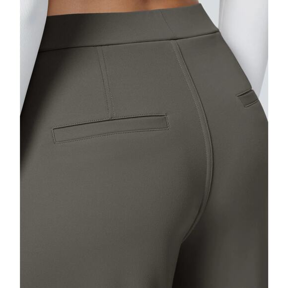 NWT Halara Flex™ High Waisted Pocket Straight Wide Leg Work Pants | Gray | SZ M - Picture 4 of 11